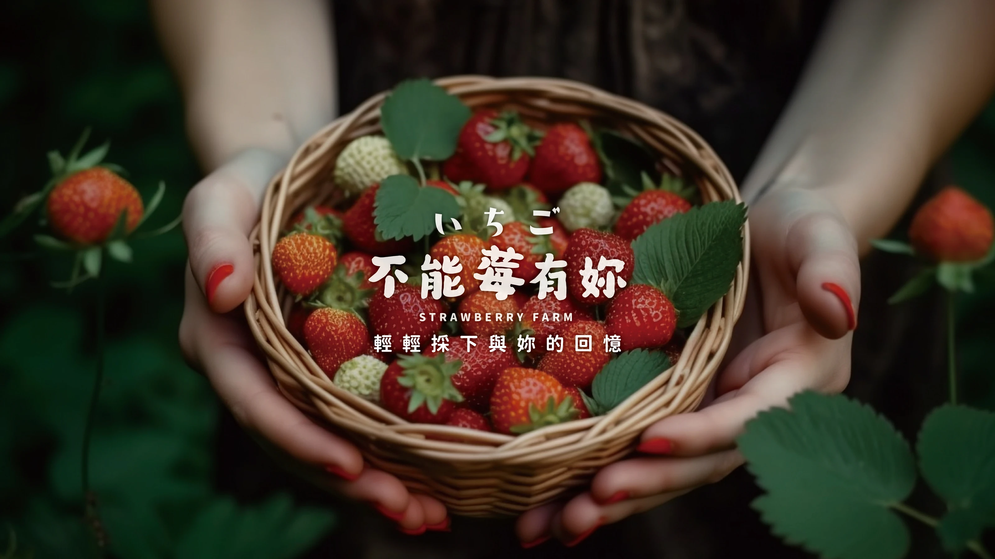 不能莓有妳 草莓園品牌識別與手提盒包裝 01