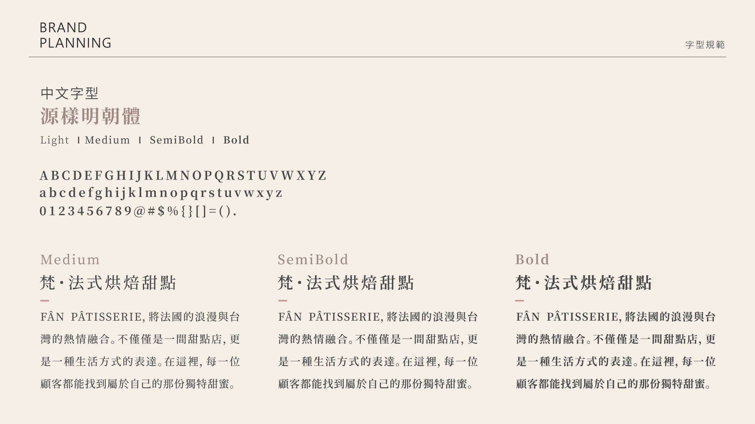 FÂN PÂTISSERIE 品牌識別設計 07